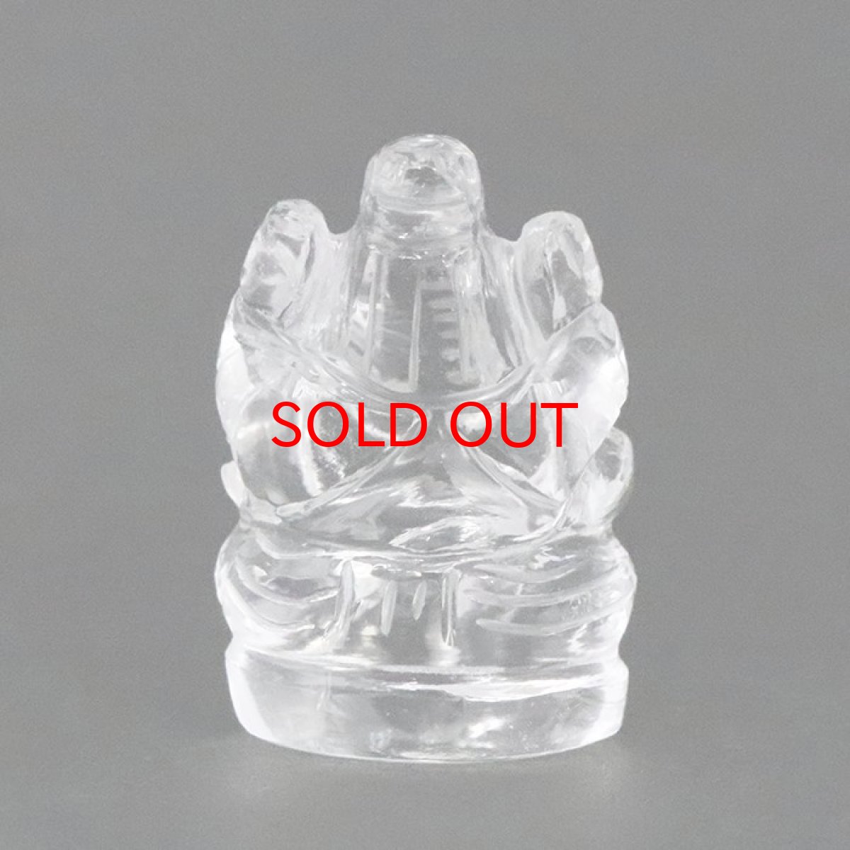 画像4: ヒマラヤ水晶 ガネーシャ 彫り物 小 15.5g インド ネパール産 【 一点物 】 天然石 パワーストーン (4)