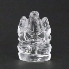 画像4: ヒマラヤ水晶 ガネーシャ 彫り物 小 15.5g インド ネパール産 【 一点物 】 天然石 パワーストーン (4)