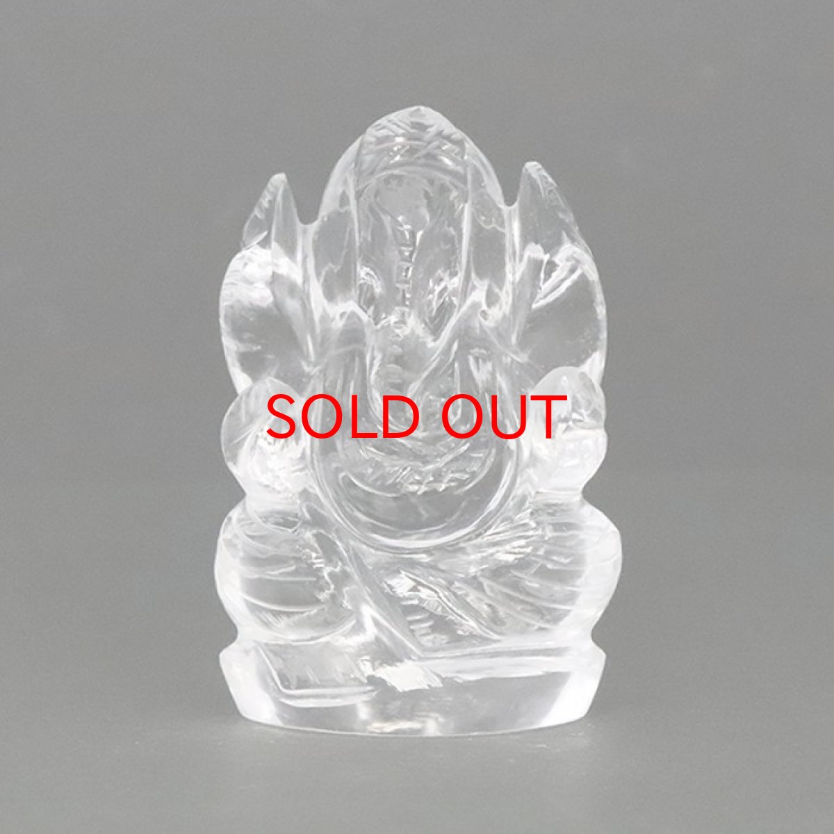 画像3: ヒマラヤ水晶 ガネーシャ 彫り物 大 85.5g インド ネパール産 【 一点物 】 天然石 パワーストーン (3)