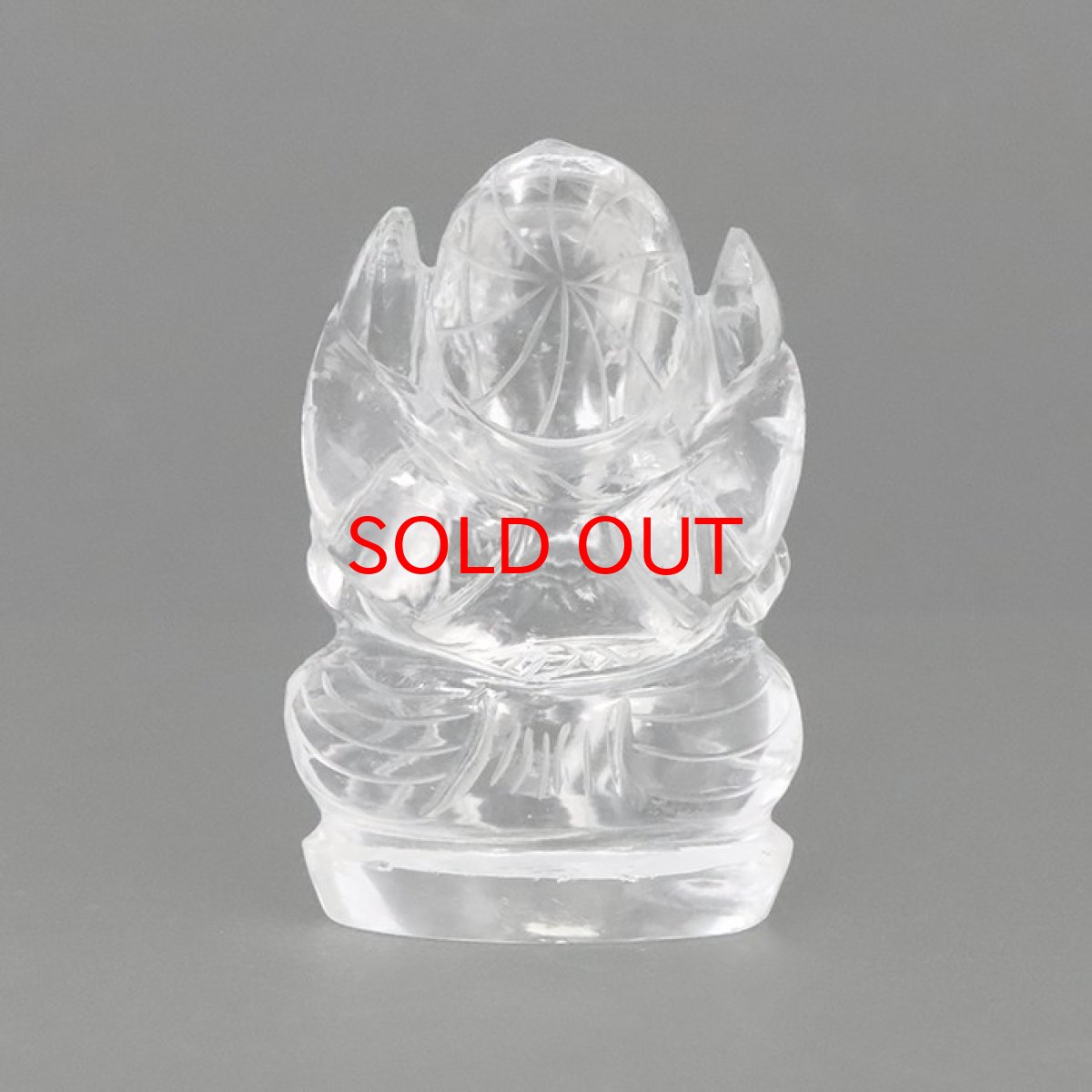 画像4: ヒマラヤ水晶 ガネーシャ 彫り物 大 85.5g インド ネパール産 【 一点物 】 天然石 パワーストーン (4)