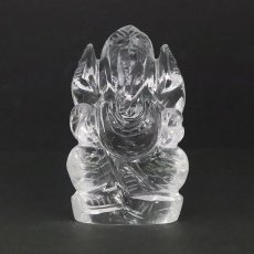 画像3: ヒマラヤ水晶 ガネーシャ 彫り物 大 103.1g インド ネパール産 【 一点物 】 天然石 パワーストーン (3)