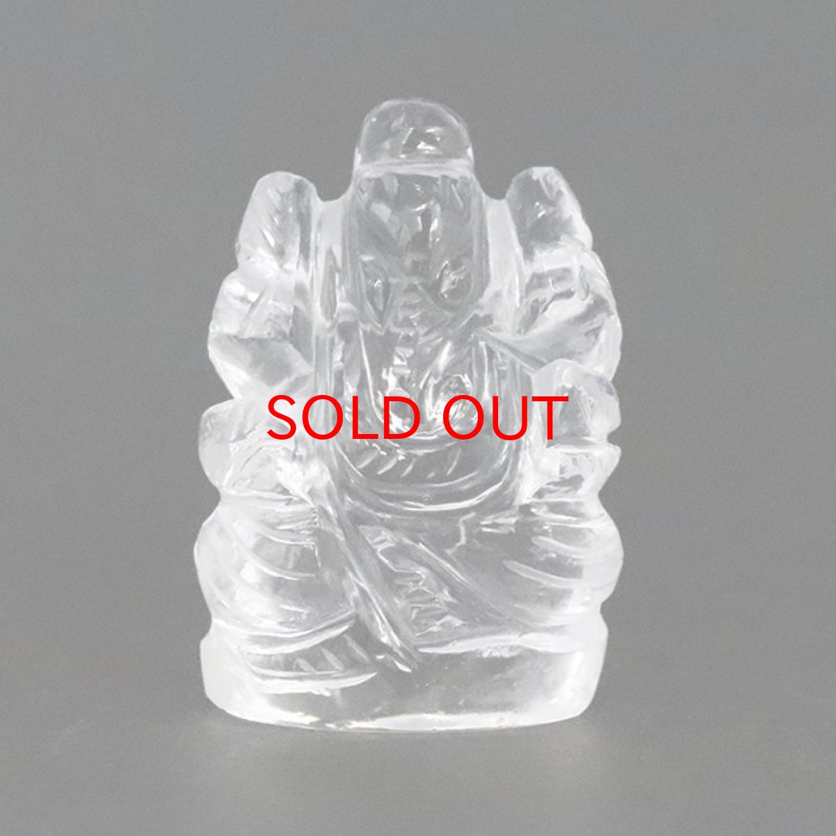 画像3: ヒマラヤ水晶 ガネーシャ 彫り物 小 15.5g インド ネパール産 【 一点物 】 天然石 パワーストーン (3)