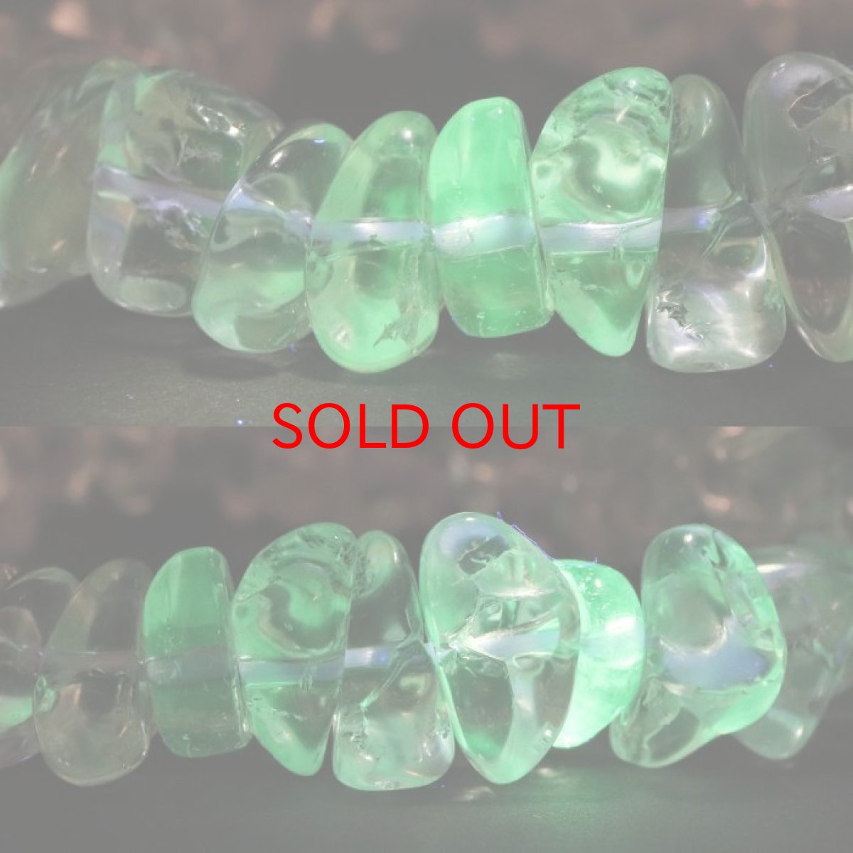 画像2: ハイアライトオパール さざれ ブレスレット 23.6g メキシコ産 10月誕生石 オパール 天然石 パワーストーン カラーストーン (2)