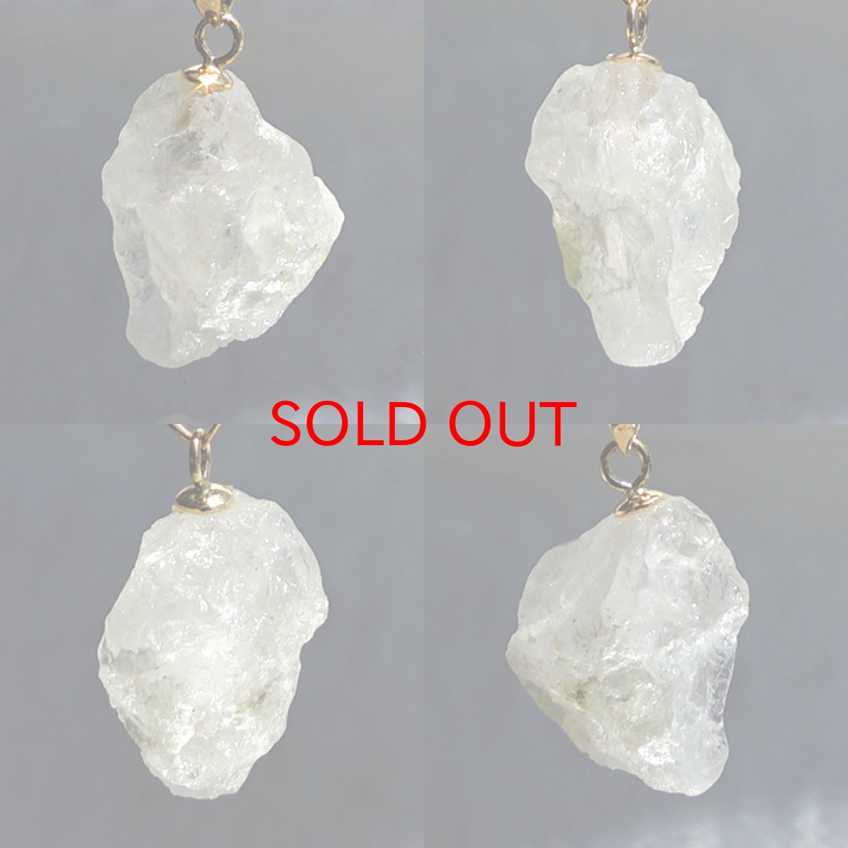 画像2: フェナカイト 3.8ct ペンダントトップ ロシア産 K18 ラフ 原石 【 一点もの 】 Phenakite 日本製 希少石 パワーストーン (2)