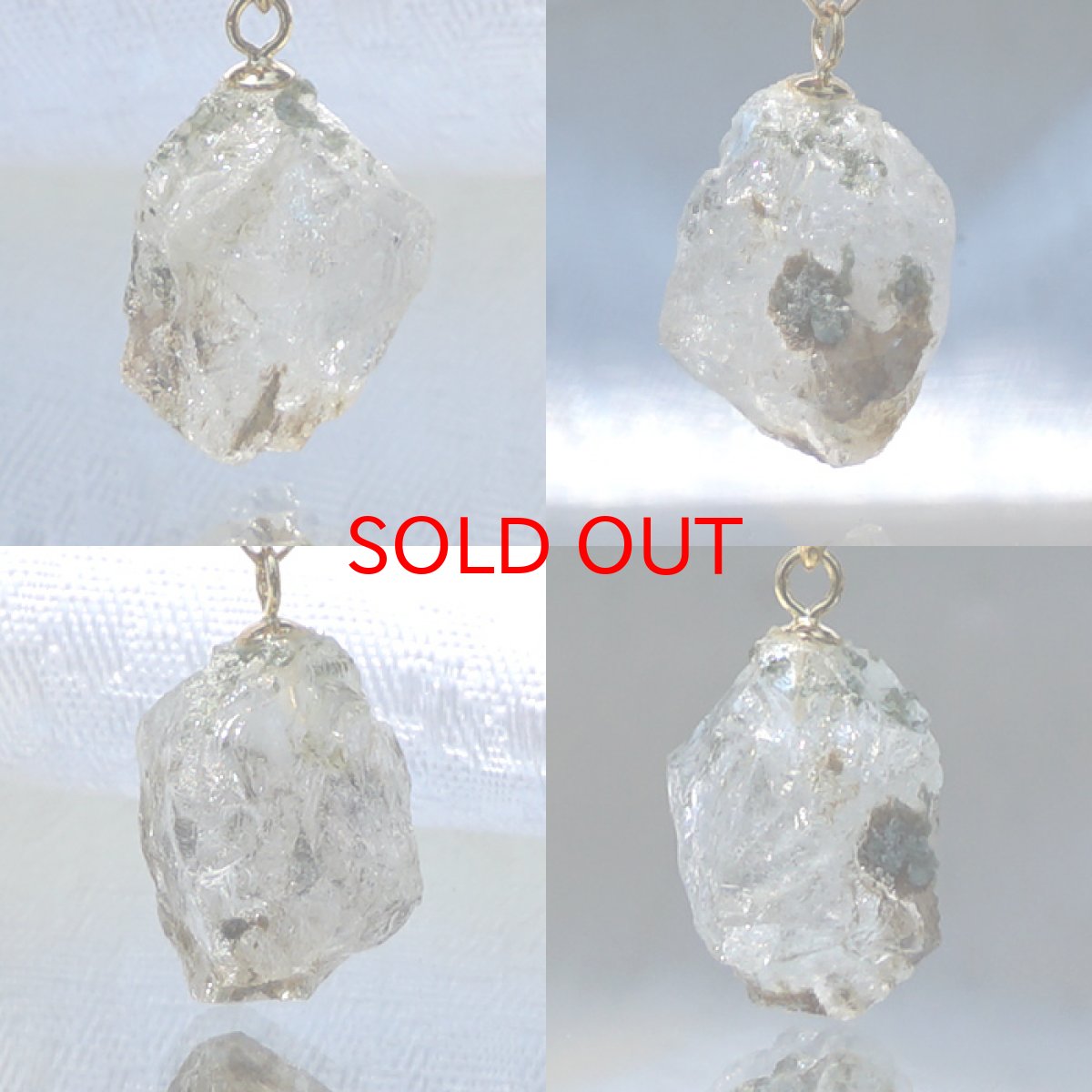 画像2: フェナカイト 4.4ct ペンダントトップ ロシア産 K18 ラフ 原石 【 一点もの 】 Phenakite 日本製 希少石 パワーストーン (2)