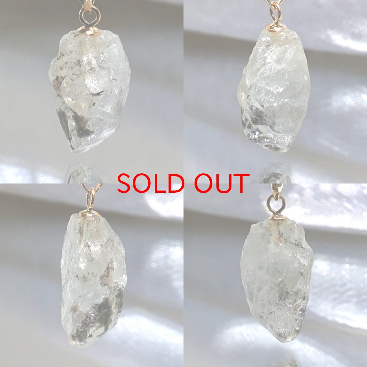 画像2: フェナカイト 3.4ct ペンダントトップ ロシア産 K18 ラフ 原石 【 一点もの 】 Phenakite 日本製 希少石 パワーストーン (2)