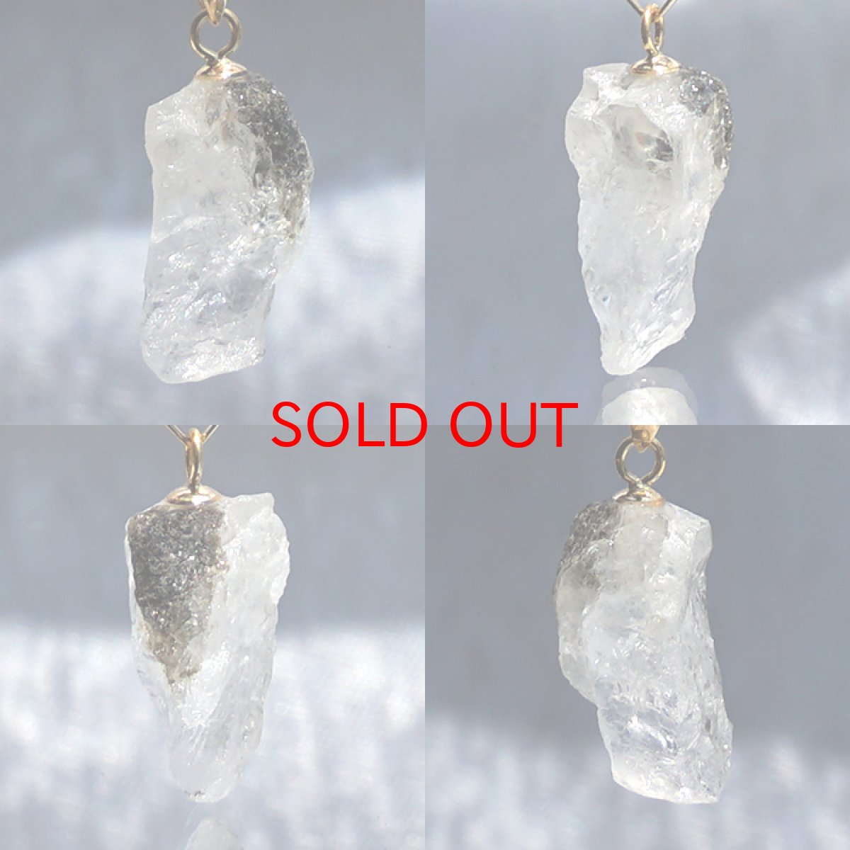 画像2: フェナカイト 3.0ct ペンダントトップ ロシア産 K18 ラフ 原石 【 一点もの 】 Phenakite 日本製 希少石 パワーストーン (2)