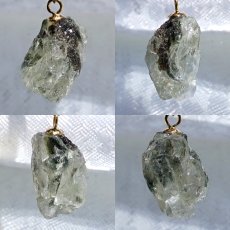 画像2: フェナカイト 4.4ct ペンダントトップ ロシア産 K18 ラフ 原石 【 一点もの 】 Phenakite 日本製 希少石 パワーストーン (2)