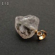 画像3: フェナカイト 3.9ct ペンダントトップ ロシア産 K18 ラフ 原石 【 一点もの 】 Phenakite 日本製 希少石 パワーストーン (3)