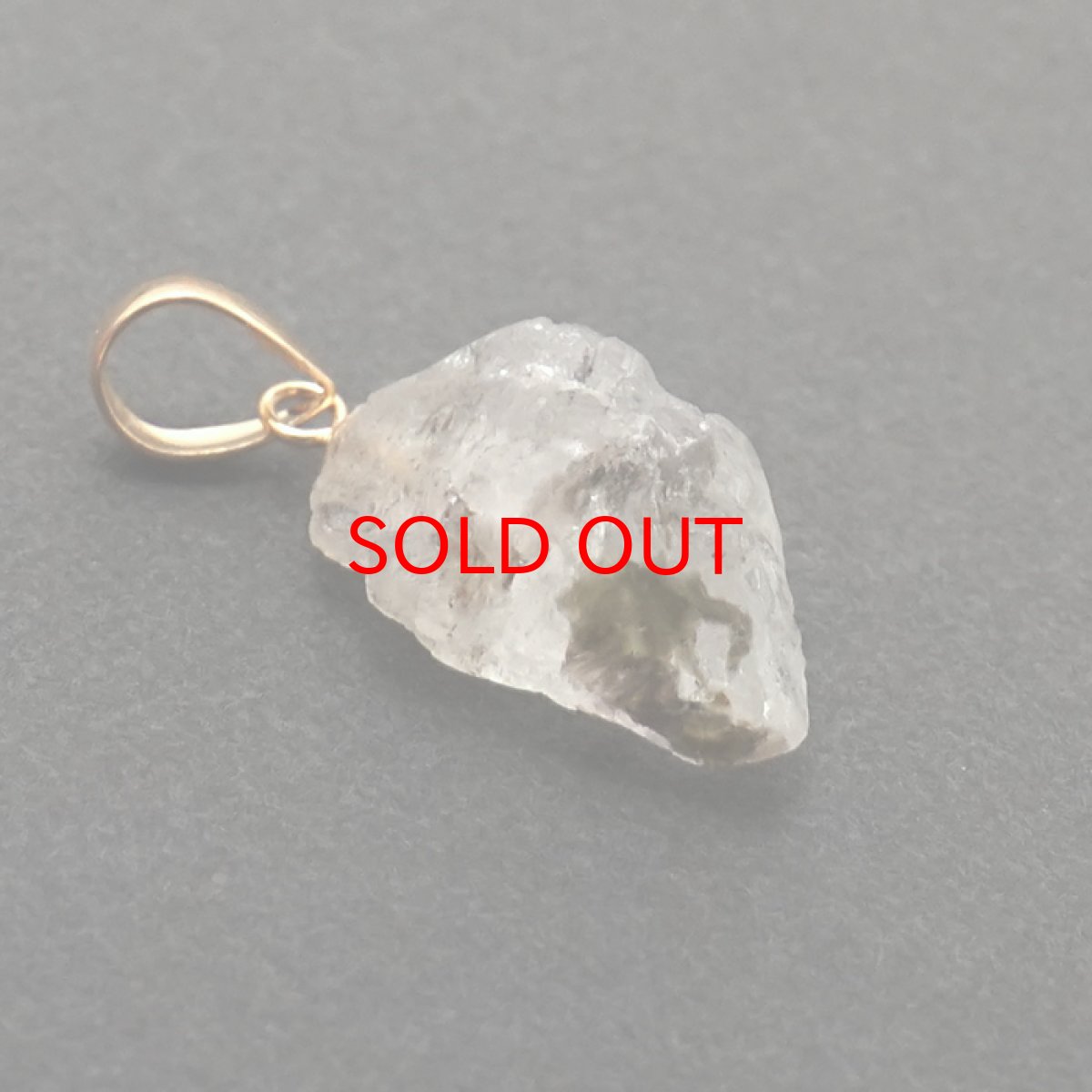 画像3: フェナカイト 3.4ct ペンダントトップ ロシア産 K18 ラフ 原石 【 一点もの 】 Phenakite 日本製 希少石 パワーストーン (3)