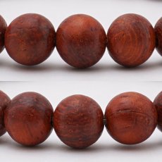 画像2: 紅壇 8mm ブレスレット インドネシア産 RedSandal Wood パワーズウッド 天然木 (2)