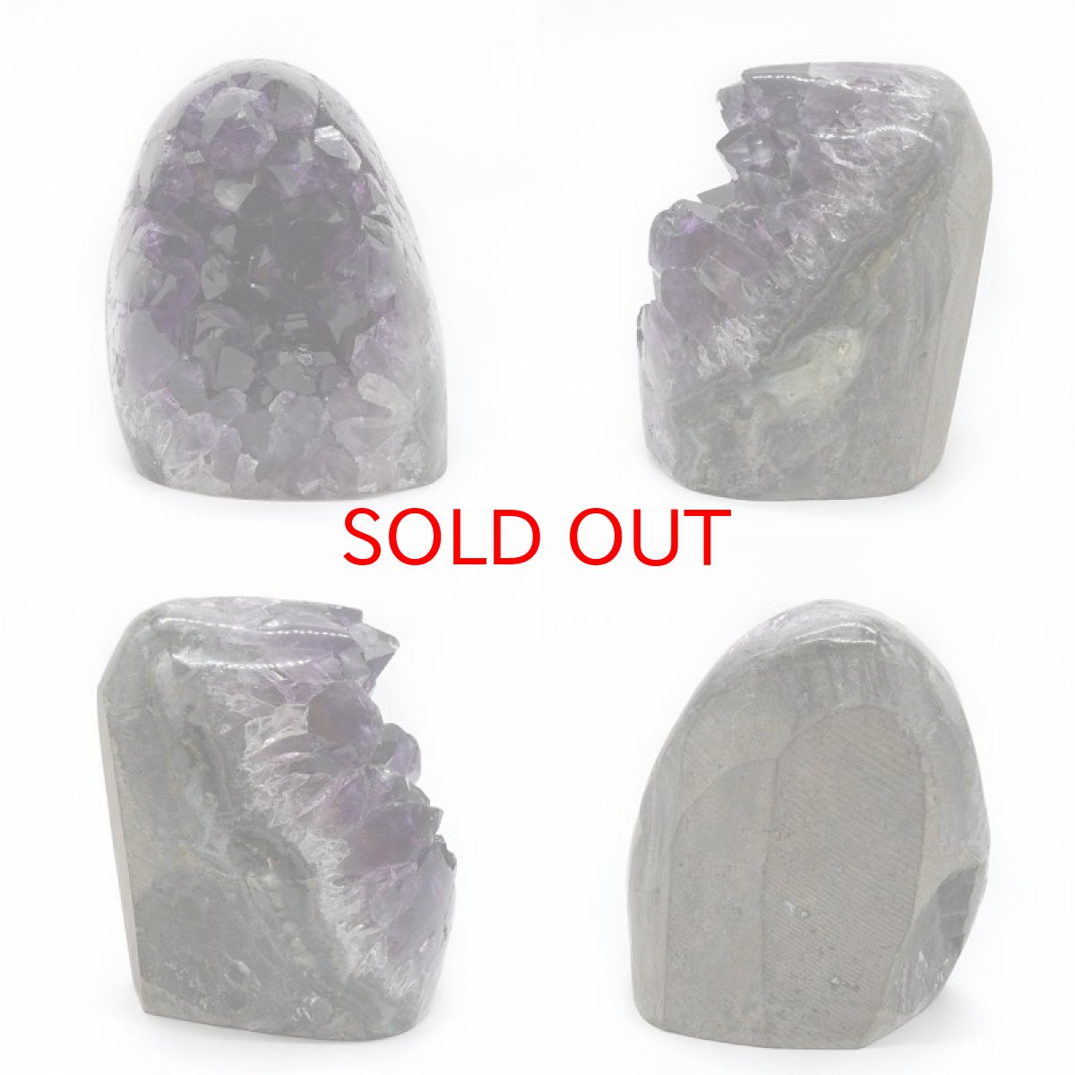 画像2: アメジストクラスター 516g ウルグアイ産 台付き 【一点物】amethyst 原石 2月誕生石 クラスター 天然石 紫水晶 風水 置物 浄化 パワーストーン カラーストーン (2)