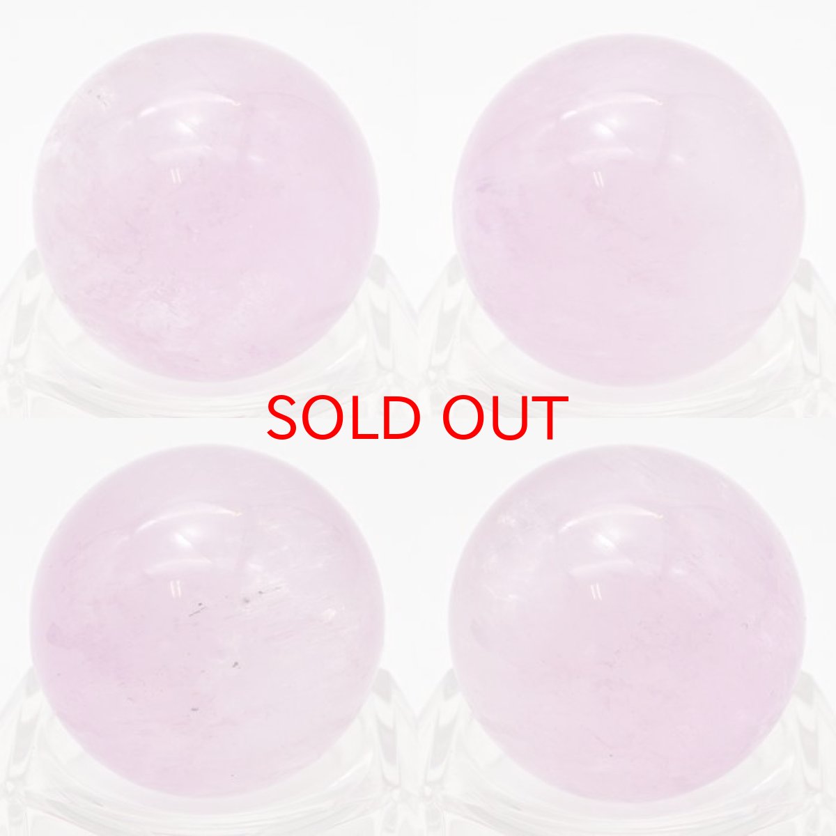 画像2: クンツァイト 丸玉 約31mm アフガニスタン産  【 一点物 】 スフィア スポデューメン Kunzite リシア輝石 浄化 お守り 天然石 パワーストーン カラーストーン (2)