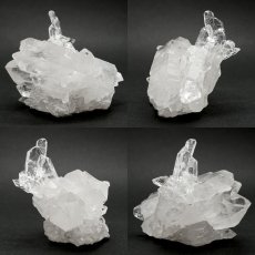 画像2: ゼッカデソーザ水晶 原石 クラスター ブラジル・ゼッカデソーザ産 【一点物】 Zecadesouza Quartz 稀少石 浄化 天然石 パワーストーン カラーストーン (2)