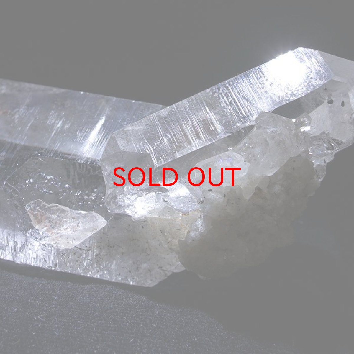 画像5: メルマウンテンクリスタル原石 約115g インド リシケシ(シャークスフィン)産 台付き (5)