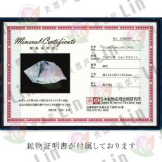 画像8: 【石の日SALE 14%OFF】 メルマウンテンクリスタル原石 約548g インド リシケシ（シャークスフィン）産 台付き (8)
