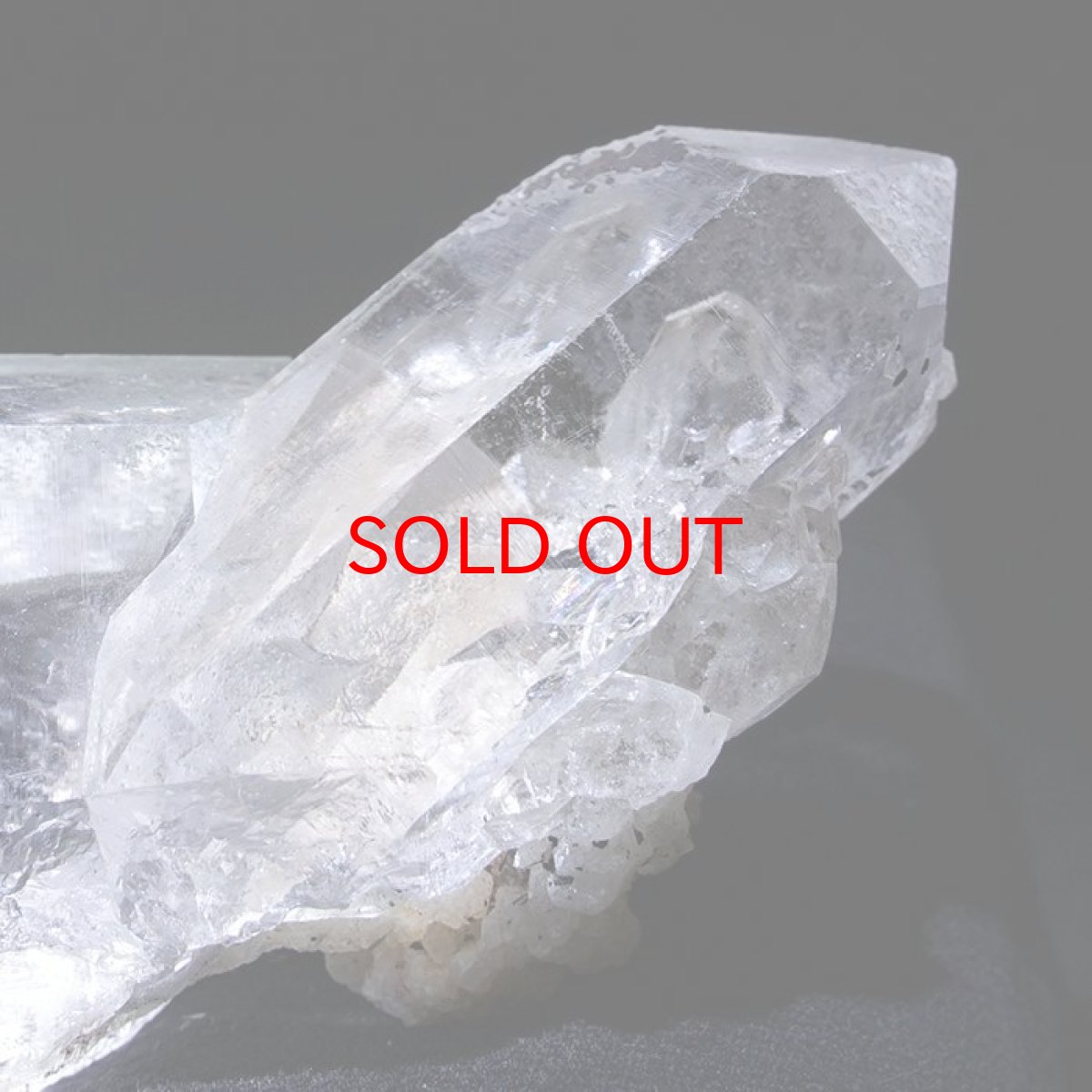 画像4: メルマウンテンクリスタル原石 約115g インド リシケシ(シャークスフィン)産 台付き (4)