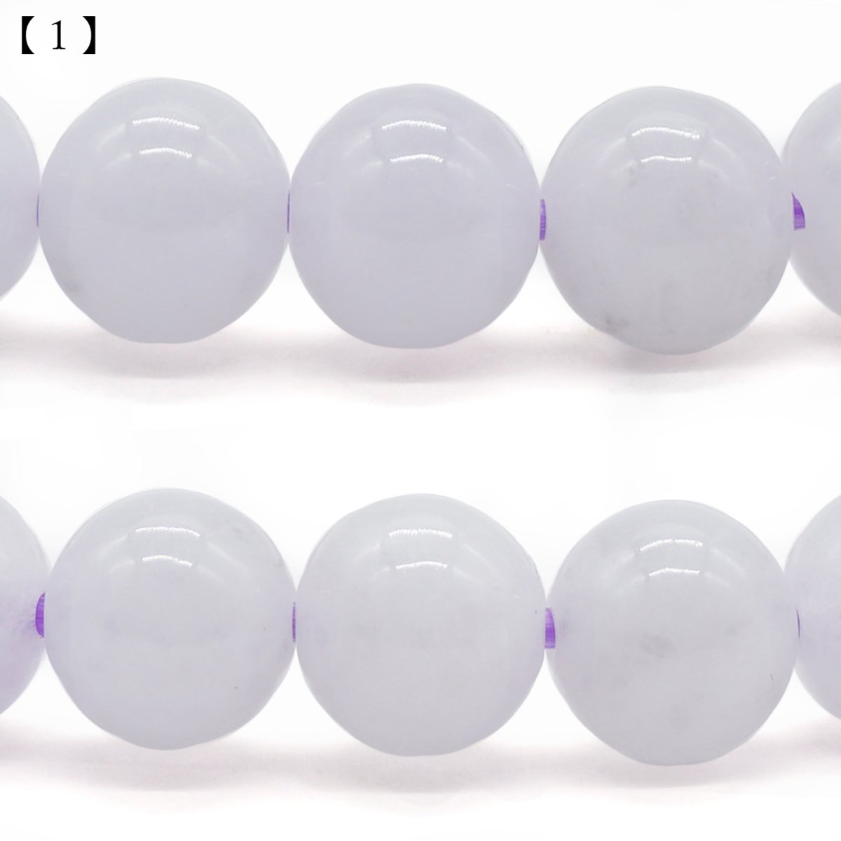 画像3: ミャンマー翡翠 ブレスレット 8mm ラベンダー ミャンマー産 【一点物】ひすい 天然石 パワーストーン カラーストーン (3)