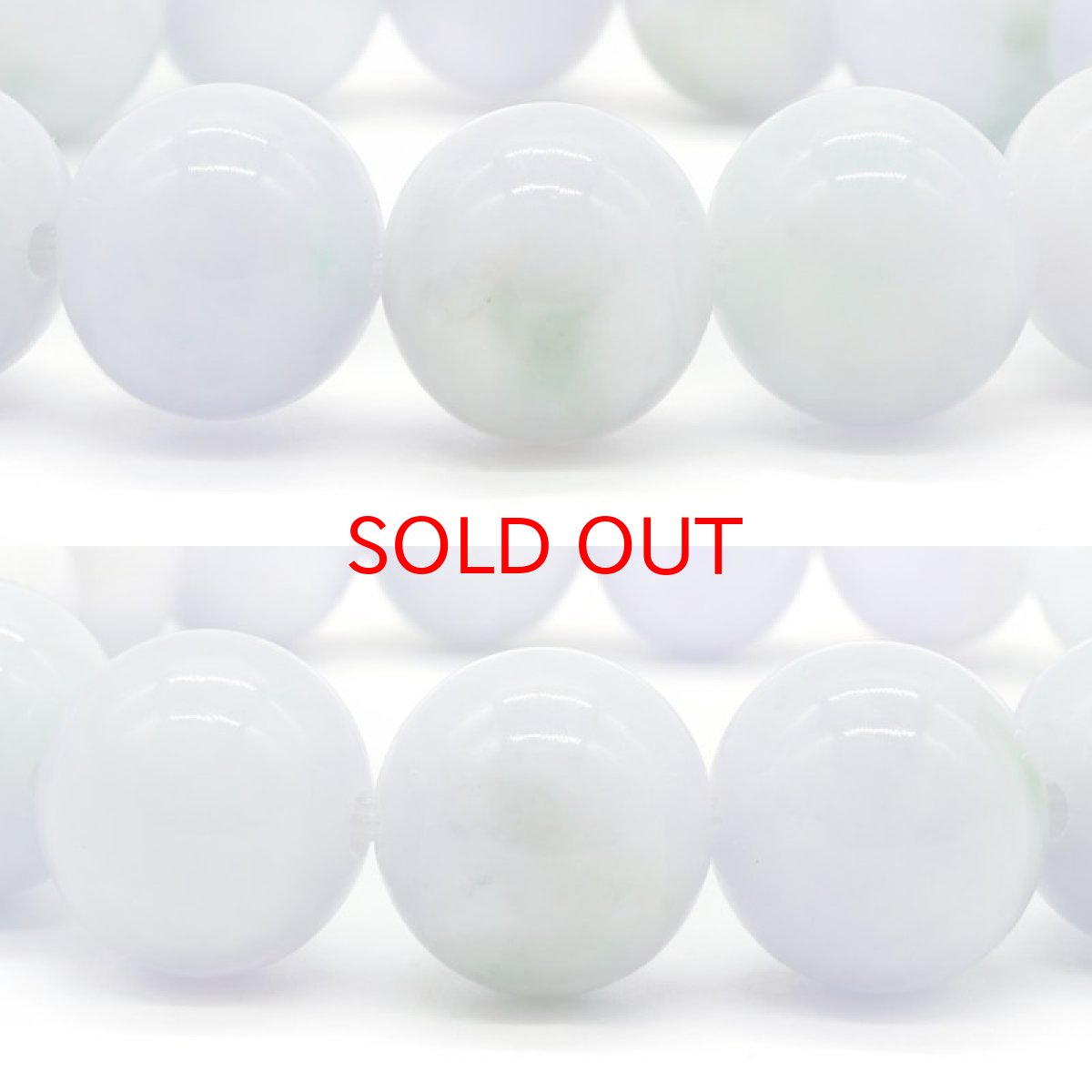 画像2: ミャンマー翡翠 ブレスレット 13.5mm ラベンダー ミャンマー産 【一点物】ひすい 天然石 パワーストーン カラーストーン (2)