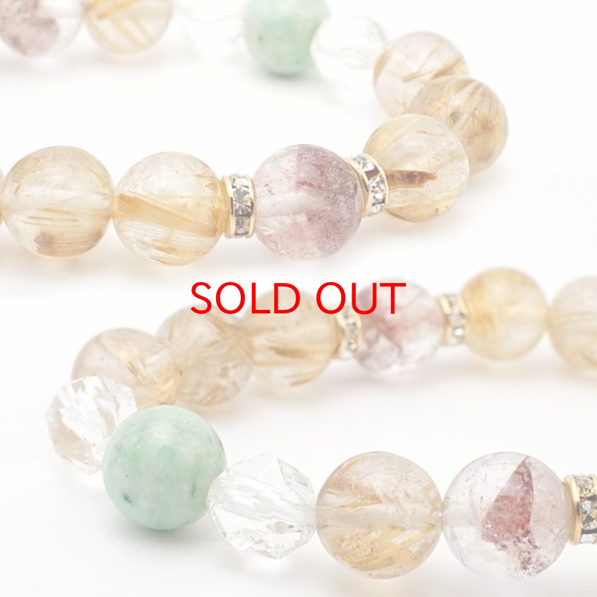 画像3: ルチルクォーツ 貔貅 ヒキュウ デザインブレスレット 【一点物】 レディース 女性用 ルチル 金針水晶 金運 天然石 彫り物 パワーストーン カラーストーン (3)