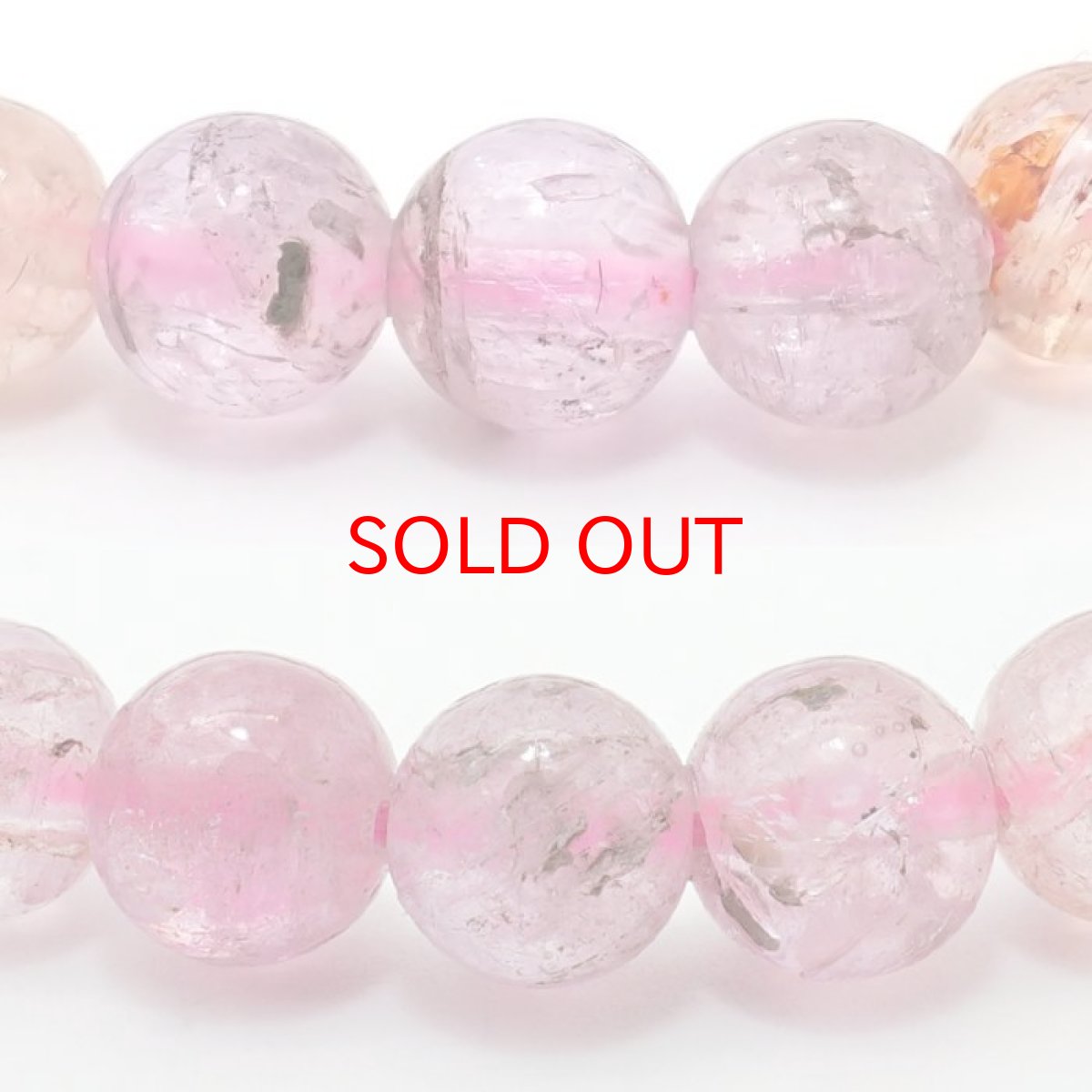 画像2: ピンクインペリアルトパーズ ブレスレット 7.5mm ブラジル産 【 一点物 】 Imperial topaz トパーズ 11月誕生石 恋愛 ピンク 天然石 パワーストーン カラーストーン (2)