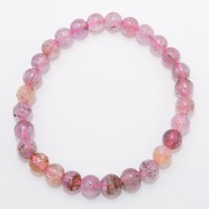 画像3: ピンクインペリアルトパーズ ブレスレット 7.5mm ブラジル産 【 一点物 】 Imperial topaz トパーズ 11月誕生石 恋愛 ピンク 天然石 パワーストーン カラーストーン (3)