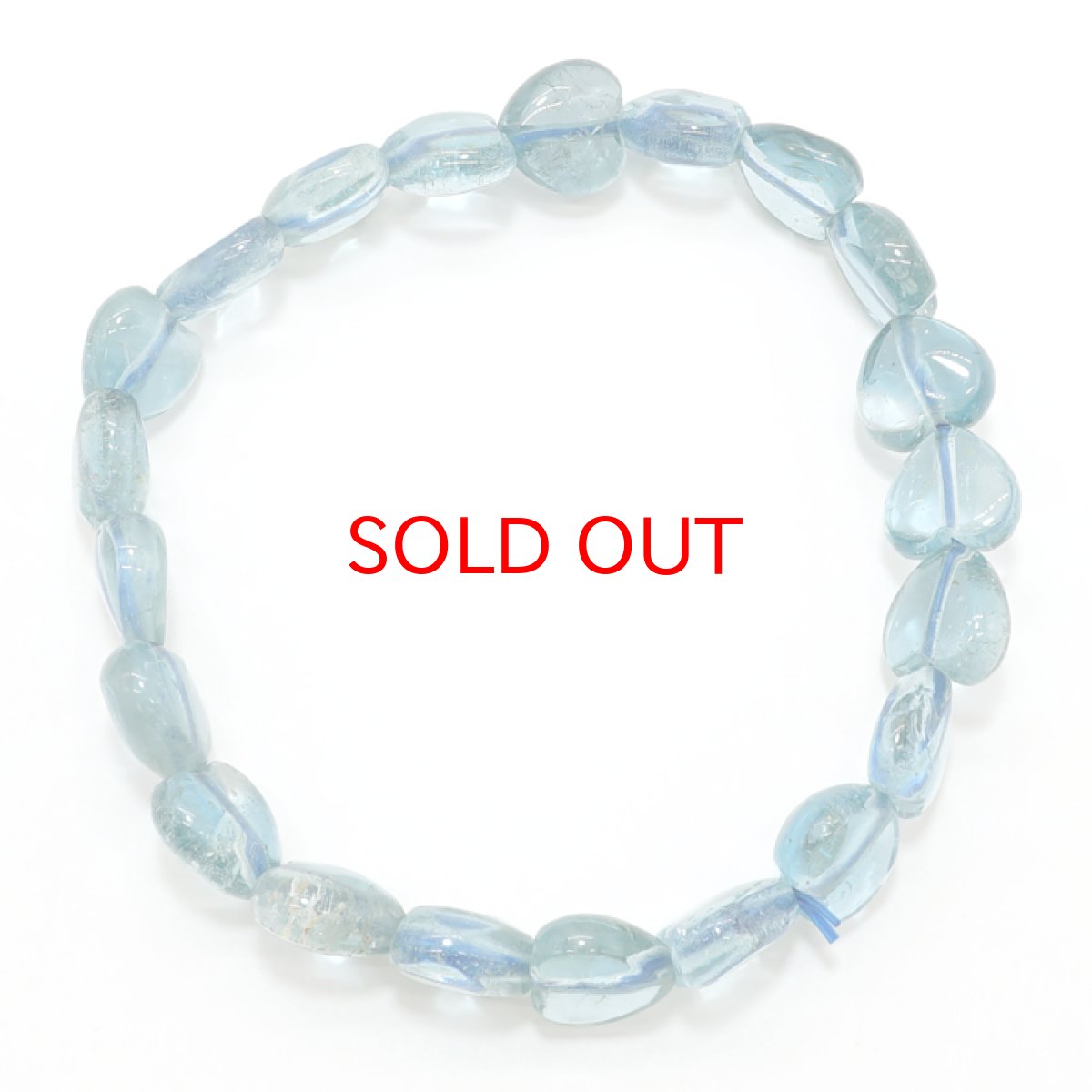 画像3: 【20%OFFセール】 ブルートパーズ  ブレスレット 10mm ブラジル産 【 一点物 】 Blue topaz 天然石 パワーストーン カラーストーン (3)