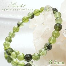 画像1: ルドウィジャイトインペリドット 8.5mm パキスタン産 【 一点物 】 Peridot 天然石 パワーストーン カラーストーン (1)