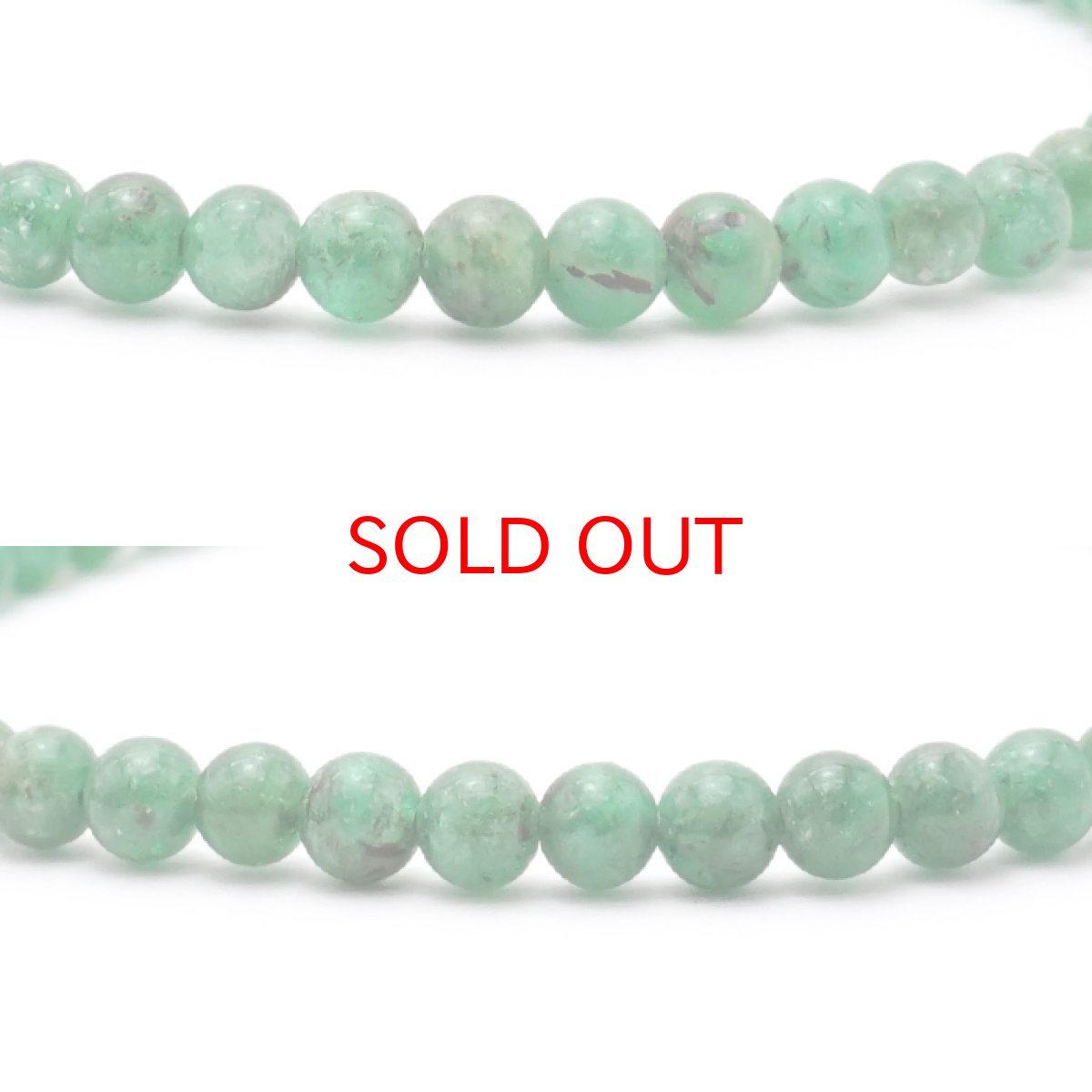 画像2: 【20%OFFセール】 【 一点物 】エメラルド ブレスレット 4mm ザンビア産 emerald 天然石 パワーストーン カラーストーン (2)