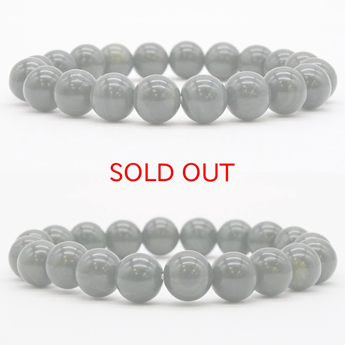 画像2: 【日本の石】 神居古潭 緑10mm 玉ブレスレット 【北海道】 (2)