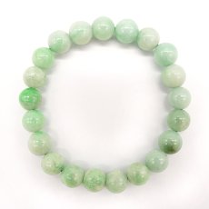 画像4: 【 一点物 】 翡翠 ブレスレット 9mm ミャンマー産 Jade Jadeite ひすい 天然石 パワーストーン カラーストーン (4)