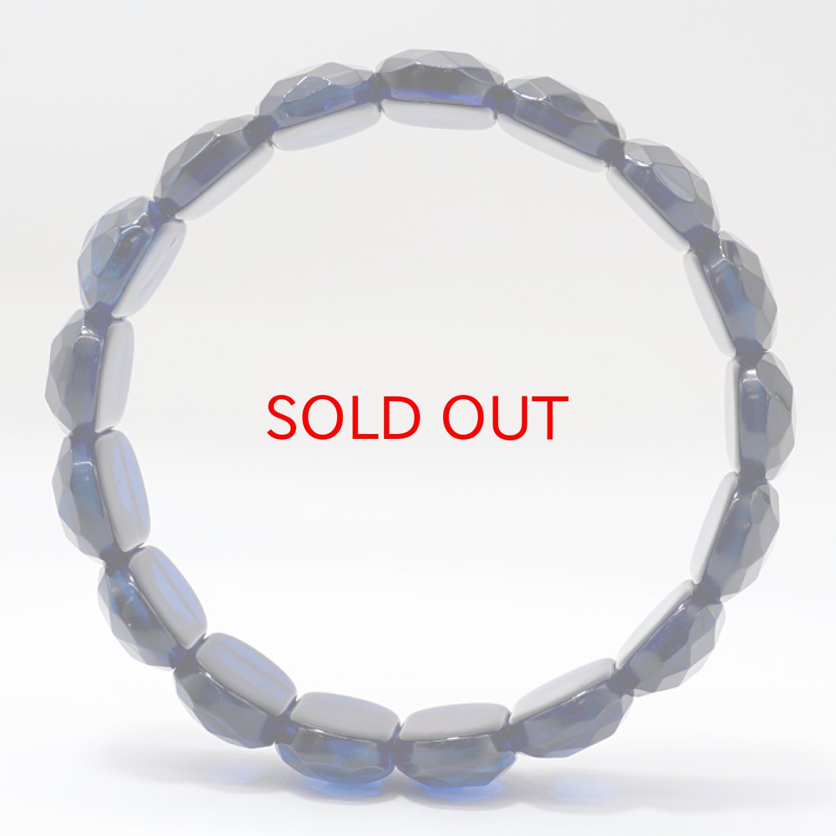 画像3: サファイアブルーアンバー オーバルカット バングル ブレスレット バルト海産 【一点物】 琥珀 Amber アンバー 天然石 パワーストーン カラーストーン (3)