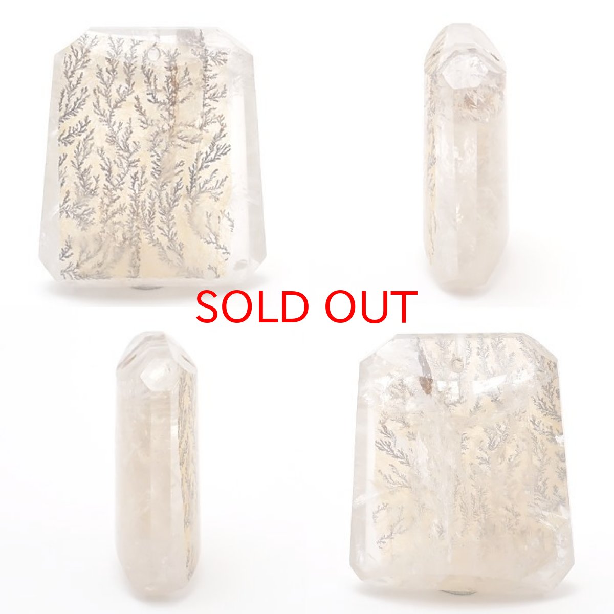 画像2: デンドリチッククォーツ 12.9g ブラジル産 【 一点もの 】 デンドライト 貫通穴 ペンダントトップ 天然石 パワーストーン カラーストーン (2)