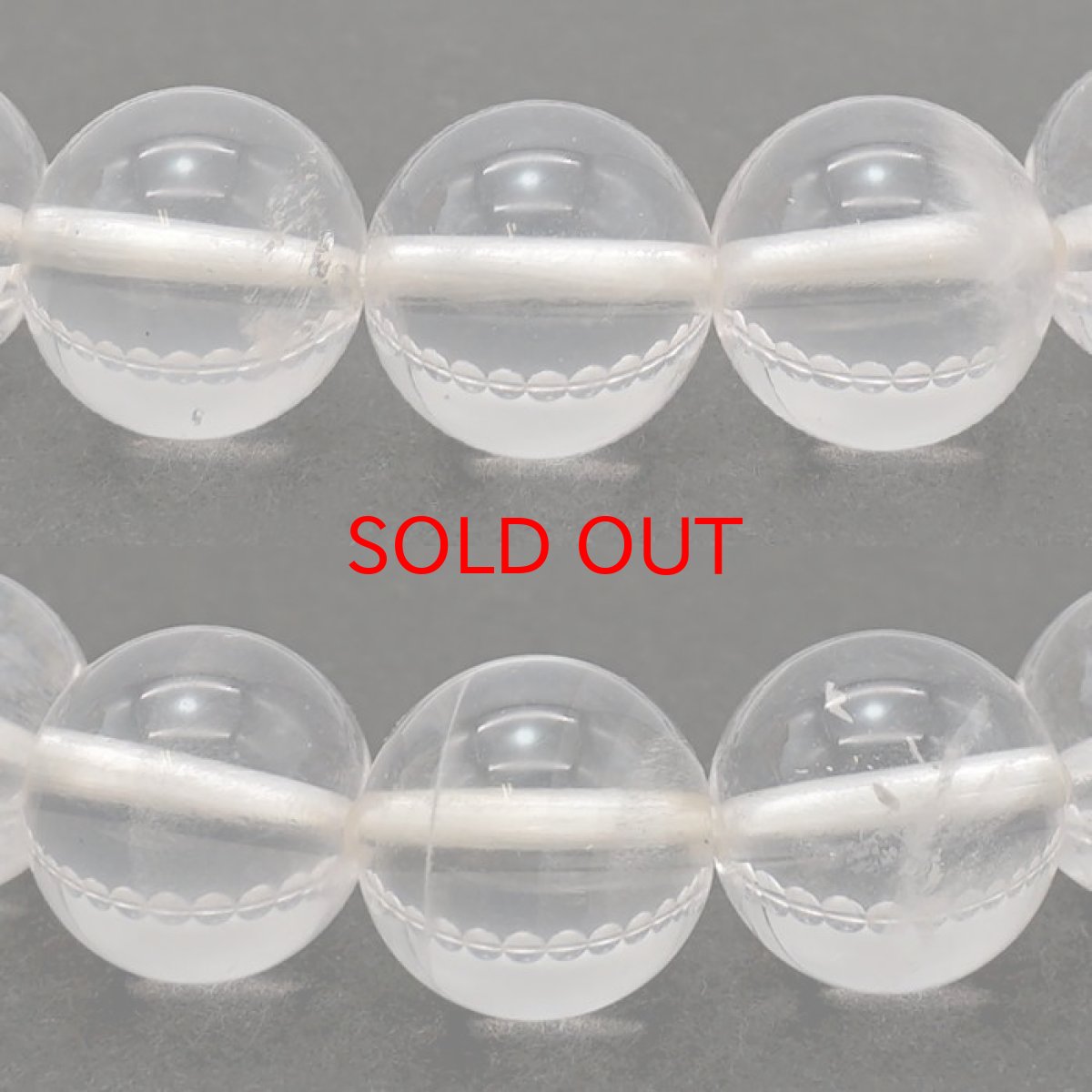 画像2: 【大決算セール 30%OFF】 群馬水晶 9mm ブレスレット 群馬県産 【 一点もの 】 Gunma Quartz 日本銘石 パワーストーン 天然石 カラーストーン (2)