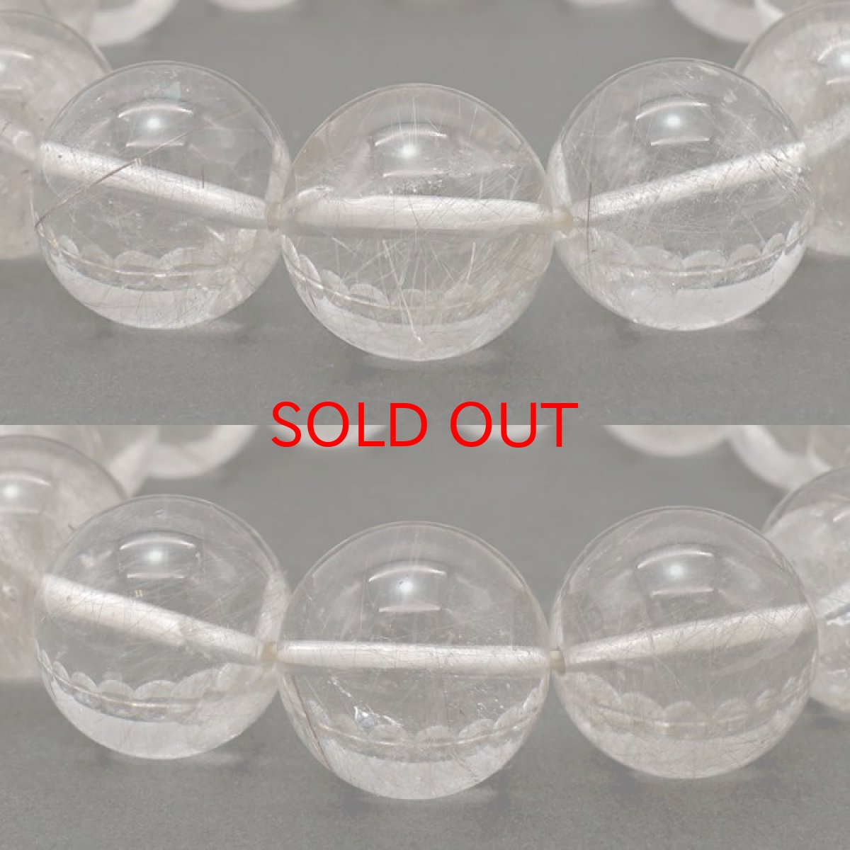 画像2: 山梨シルバールチルクォーツ 15mm ブレスレット 山梨県産 【 一点もの 】 Yamanashi Silver Rutile Quartz 日本銘石 パワーストーン 天然石 カラーストーン (2)