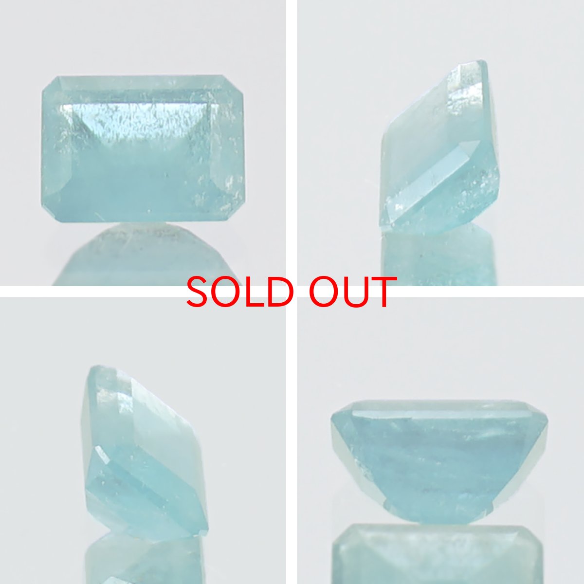 画像2: ユークレース ルース 0.55ct バケットカット コロンビア・ガチャラ産 【 一点もの 】 希少 天然石 パワーストーン カラーストーン (2)