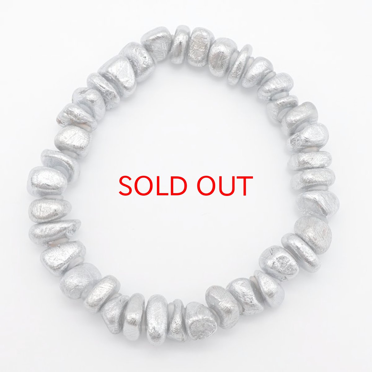 画像3: ギベオン タンブル型 ブレスレット ナミビア産 【一点物】 メッキ加工 宇宙のパワー 隕石 チャネリング 浄化 天然石 パワーストーン カラーストーン (3)