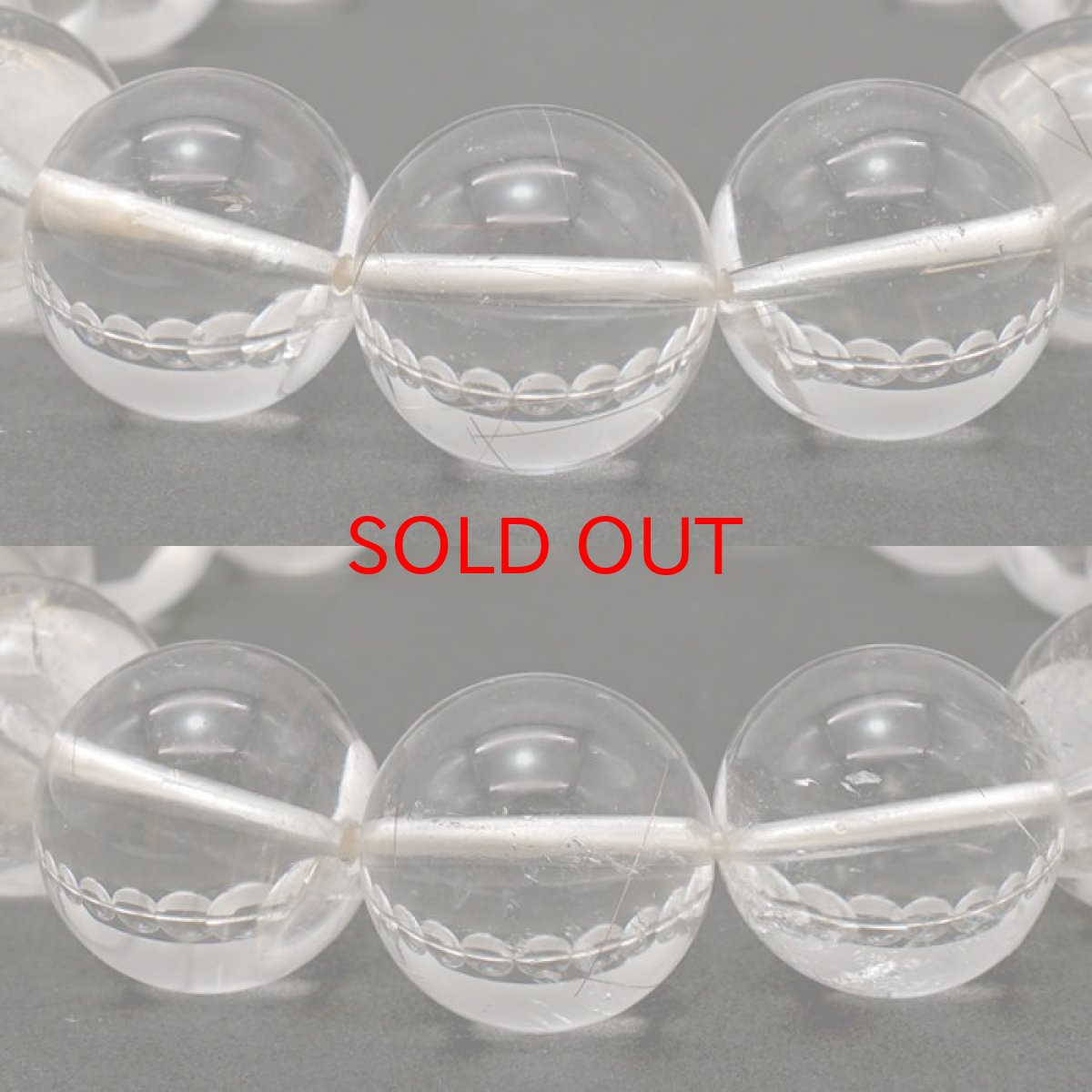 画像2: 山梨シルバールチルクォーツ 14mm ブレスレット 山梨県産 【 一点もの 】 Yamanashi Silver Rutile Quartz 日本銘石 パワーストーン 天然石 カラーストーン (2)