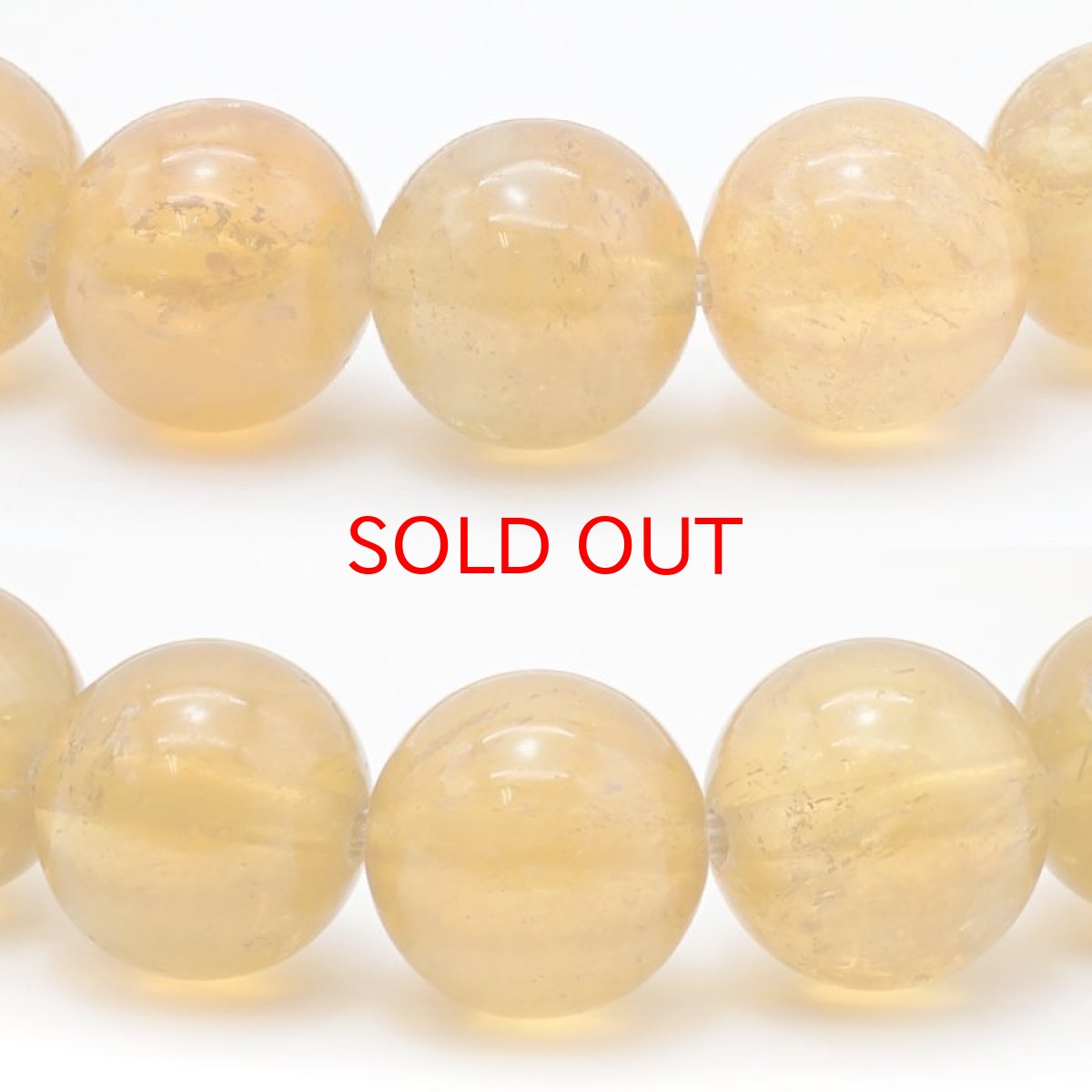 画像2: ゴールデンダンビュライト 約9mm ブレスレット ジンバブエ産 【 一点物 】 Golden Danburite イエローダンビュライト 天然石 パワーストーン カラーストーン (2)