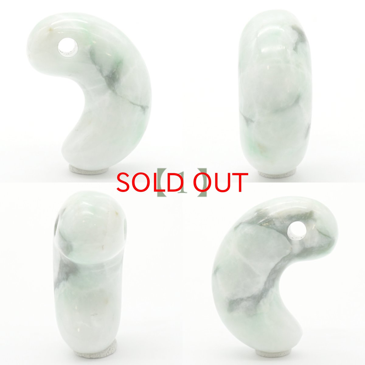 画像2: 【20%OFFセール】 糸魚川翡翠 約30mm 勾玉 新潟県産 【一点物】 日本銘石 希少 国石 5月誕生石 糸魚川ひすい 天然石 パワーストーン カラーストーン (2)