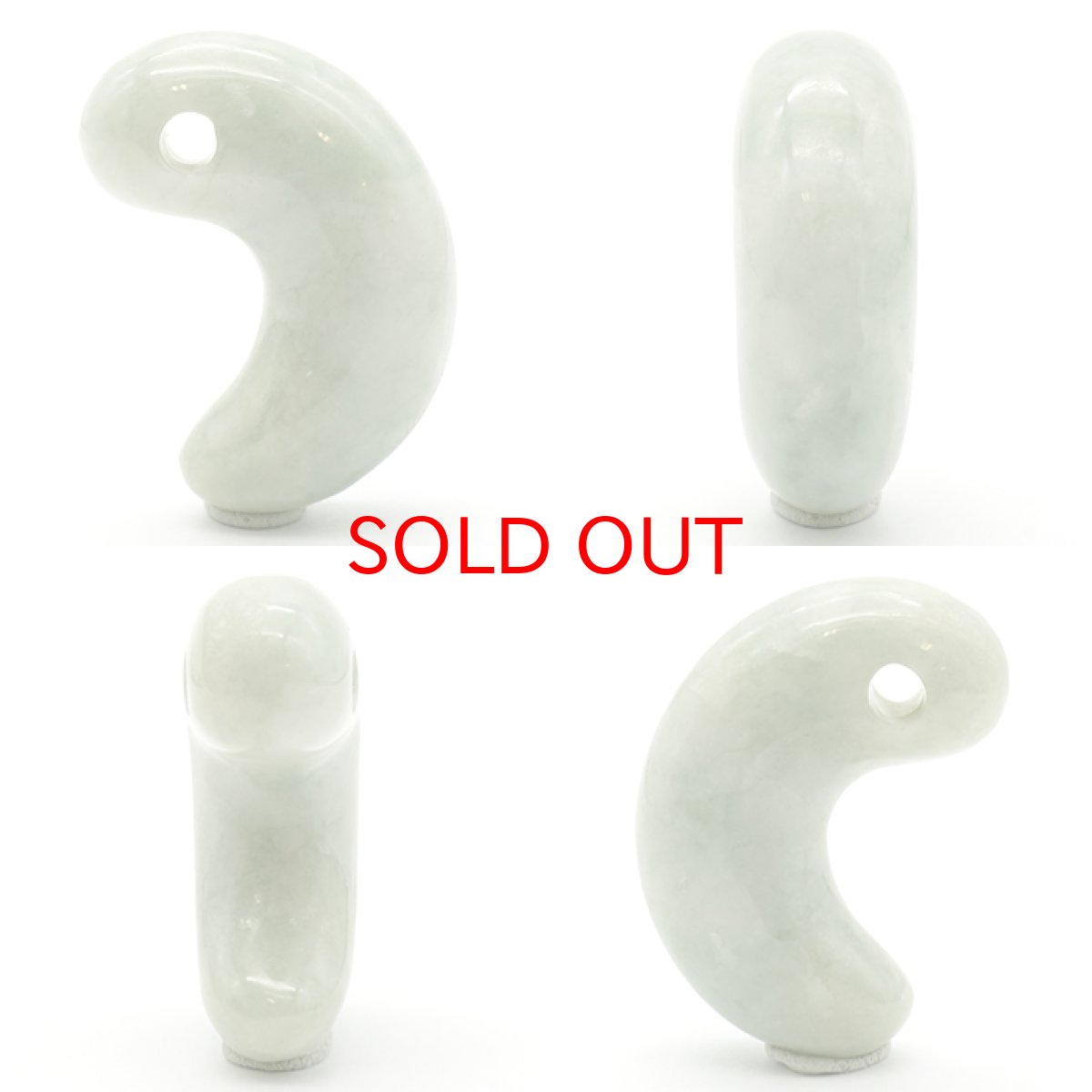 画像2: 糸魚川翡翠 約30mm 勾玉 新潟県産 【一点物】 日本銘石 希少 国石 5月誕生石 糸魚川ひすい 天然石 パワーストーン カラーストーン (2)