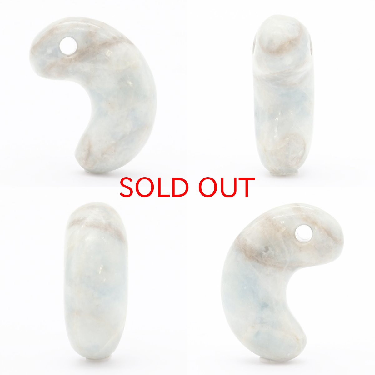 画像2: 糸魚川翡翠 ブルー 約30mm 勾玉 新潟県産 日本銘石 希少 国石 5月誕生石 糸魚川ひすい 天然石 パワーストーン カラーストーン (2)