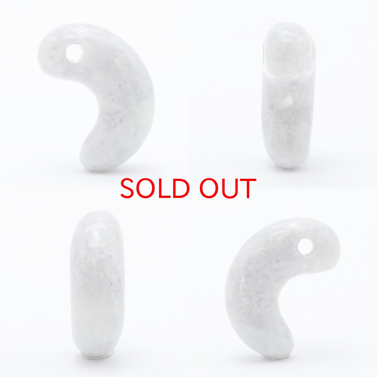 画像2: 糸魚川翡翠 ラベンダー 約23mm 勾玉 新潟県産 日本銘石 希少 国石 5月誕生石 糸魚川ひすい 天然石 パワーストーン カラーストーン (2)