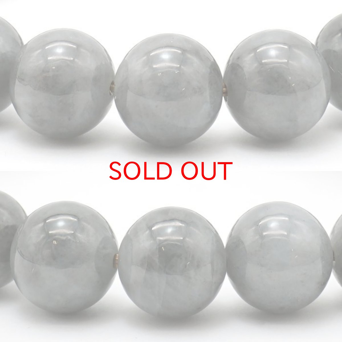 画像2: 糸魚川翡翠 10mm グレー 新潟県産 【一点物】 日本銘石 希少 国石 5月誕生石 糸魚川ひすい 天然石 パワーストーン カラーストーン (2)