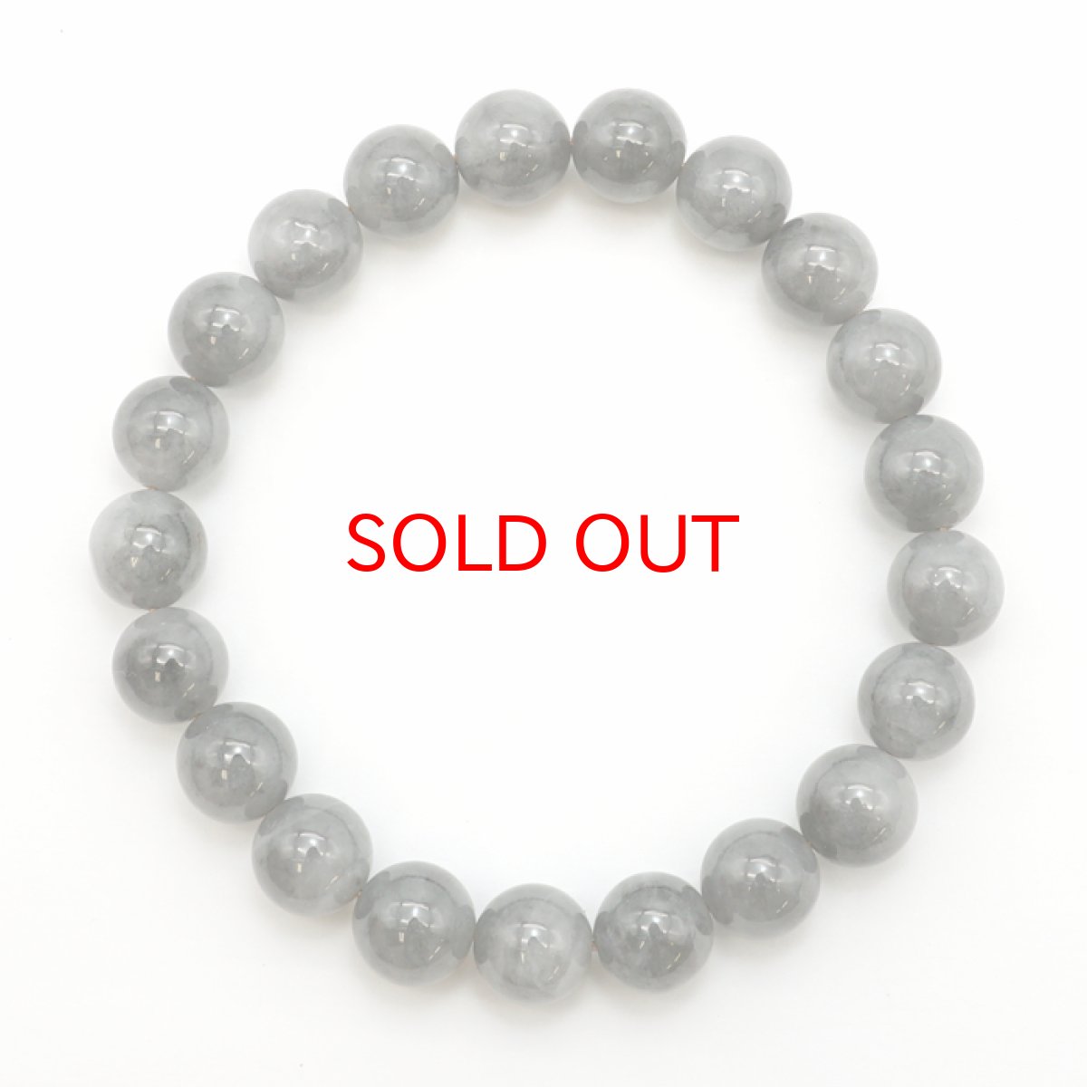 画像3: 糸魚川翡翠 10mm グレー 新潟県産 【一点物】 日本銘石 希少 国石 5月誕生石 糸魚川ひすい 天然石 パワーストーン カラーストーン (3)