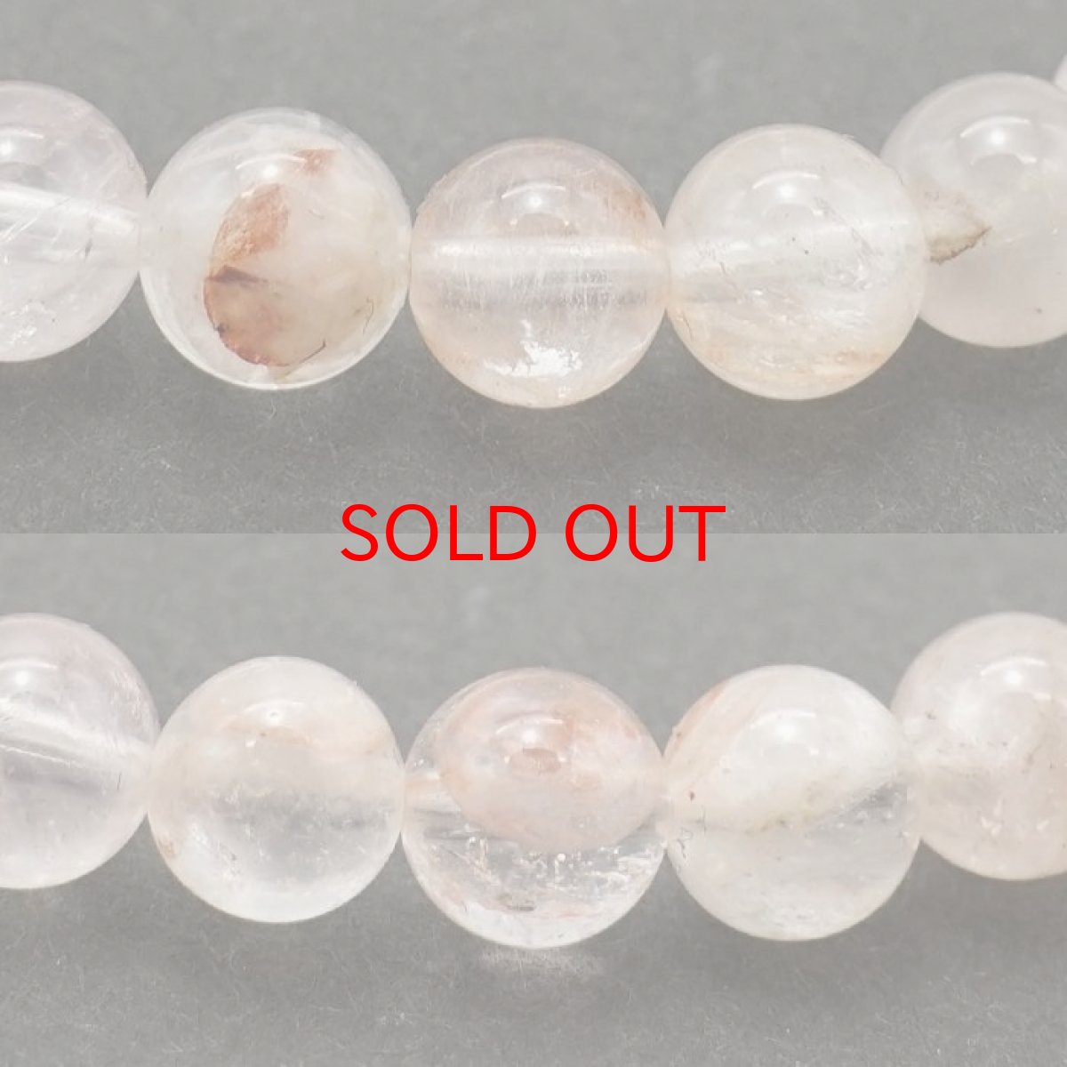 画像2: マニカラン水晶 AAランク 薄ピンク 6mm ブレスレット ヒマラヤ産 カラーストーン (2)