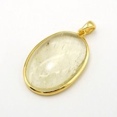 画像2: リビアングラス SV925 ペンダントトップ オーバル リビア砂漠産 【 一点もの 】 インパクトガラス Libyan Glass 隕石 天然ガラス テクタイト 希少 レア 天然石 パワーストーン (2)