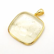 画像2: リビアングラス SV925 ペンダントトップ スクエア リビア砂漠産 【 一点もの 】 インパクトガラス Libyan Glass 隕石 天然ガラス テクタイト 希少 レア 天然石 パワーストーン (2)