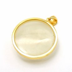 画像3: リビアングラス SV925 ペンダントトップ ラウンド リビア砂漠産 【 一点もの 】 インパクトガラス Libyan Glass 隕石 天然ガラス テクタイト 希少 レア 天然石 パワーストーン (3)