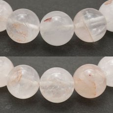 画像2: マニカラン水晶 AAランク 薄ピンク 12mm ブレスレット ヒマラヤ産 天然石 カラーストーン (2)